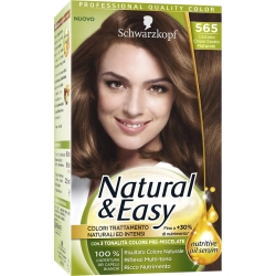 Hair Dye Staining Permanent Natural & Easyn 565 Light Brown Golden ( damaged packaging)