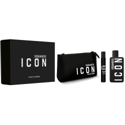 Icon Pour Homme Gift Set - EdP Men 100 ml Spray + EdP Travel Spray 10 ml Spray + Makeup Case