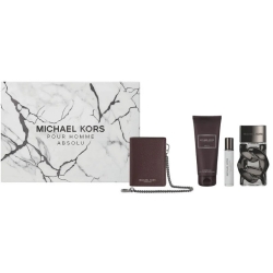 Pour Homme Absolu Gift Set - EdP Men 100 ml Spray + EdP Travel Spray 10 ml + Shower Gel 100 ml + Black Wallet