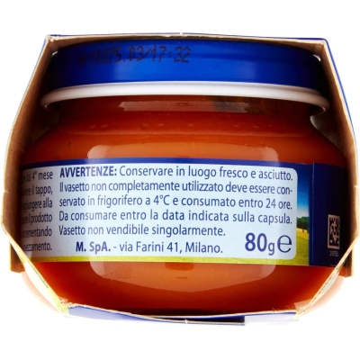 Baby food carrots 4m+ 2 x 80 g (damaged packaging)