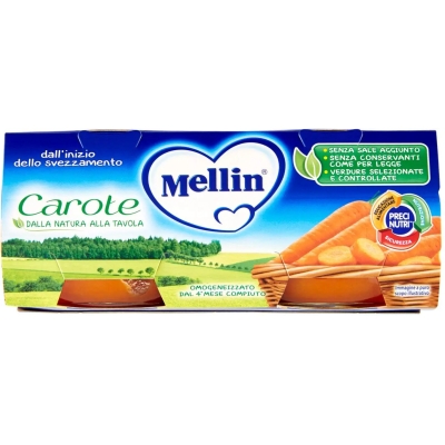 Baby food carrots 4m+ 2 x 80 g (damaged packaging)