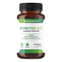 Stipactive Soft 60 Capsules - Supplement for intestinal regularity and gas elimination