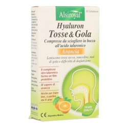 Hyaluron Cough & Throat Orange Flavor 30 Tablets - Throat and respiratory tract supplement