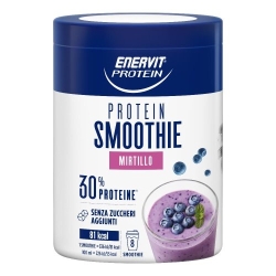 Enervit Protein Smoothie Blueberry Flavor 320g - Fiber and Protein Supplement