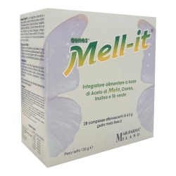 Genes Mell-it Fresh Apple Flavor 28 Tablets - Supplement for intestinal balance and metabolism