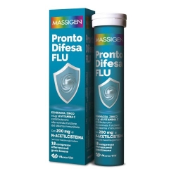Massigen Pronto Difesa FLU Lemon Flavor 18 Tablets - Immune System Supplement