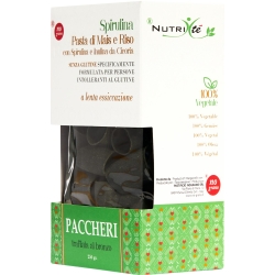 NUTRI TE' - Paccheri corn and rice pasta with spirulina, gluten-free, 250g
