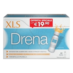 XLS Drena 10 vials of 70 ml - Supplement for draining liquids