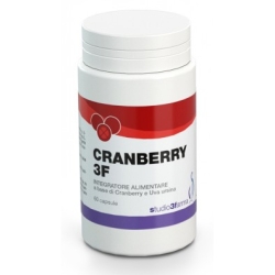 Cranberry 3F 60 Capsules - Supplement for urinary tract function and fluid drainage