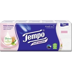 Sensitive skin - 10 packets of tissues (damaged packaging)