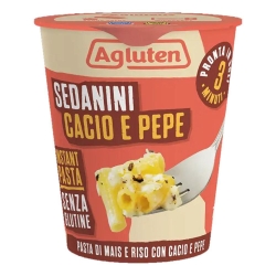 Sedanini Cacio & Pepe - Ready-Made Gluten-Free Pasta, 70g