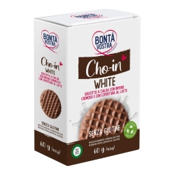 Cho-in White - gluten-free wafer biscuit with creamy filling and dark chocolate coating 60g