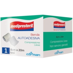 Medipresteril Self-Adhesive Bandage Mild Compression 8cm x 20m