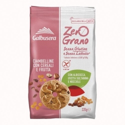 Zero Grano - Gluten-free and lactose-free cereal and fruit donuts, 220g