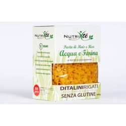 Nutri Té Ditalini Rigati - Gluten-free, hypoallergenic, bronze-drawn corn and rice pasta 400g