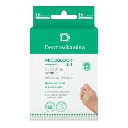 Dermovitamina Micoblock 3in1 Warts - 16 Discs for Hand and Foot Warts