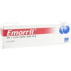 Emorril 1% + 1.5% cream - treatment of internal and external hemorrhoids 40 g (Damaged Package)