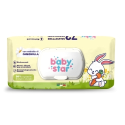 72 Wet Wipes with Chamomile Extract