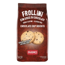 Gluten-free and lactose-free chocolate chip biscuits, 400g