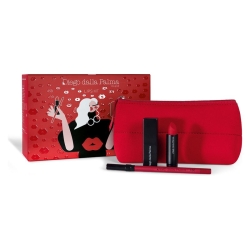 Diego Dalla Palma Lips Kit - Lumi-Matt Lipstick N. 37 + Rechargeable Case + Stayonme Lip Pencil N. 166 + Clutch