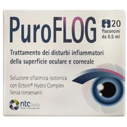 Puroflog - Isotonic ophthalmic solution 20 vials (Damaged Package)