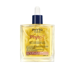 PHYTO 7 Elixir Intense Huile - Sublimating, Disciplining, Nourishing Oil for Thick, Dry, and Damaged Hair 100 ml