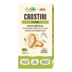 Crostini with Herbs, Gluten-Free and a Source of Fiber, 100g