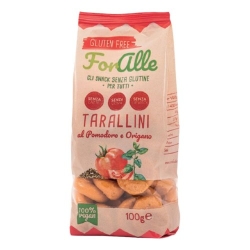 Gluten-free Tarallini with tomato and oregano, 100g