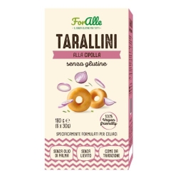 Onion Tarallini - a gluten-free, fiber-rich savory snack (180g)