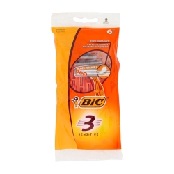 3 Sensitive - 6 Disposable Razors with 3 Blades for Men