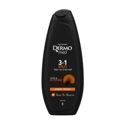 Total & Intense - 3-in-1 Moisturizing Shower Gel for Men, Body, Face, and Hair, Scented 250 ml
