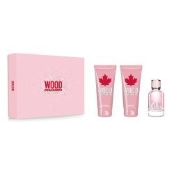 Wood Femme Gift Set - Eau de Toilette 50 ml + Scented Shower Gel 50 ml + Scented Body Lotion 50 ml
