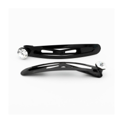 Clic Clac - 2 Round Rhinestone Hair Clips