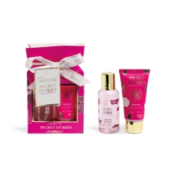 Secret Stories Rose Edition Gift Set - 50 ml Shower Gel + 30 ml Body Lotion