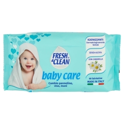 Fresh & Clean Baby Care - 60 Wet Diaper Wipes