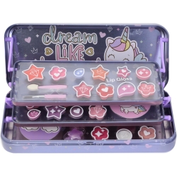 Lip Smacker Color Tin - Kids Makeup Set with Lip Gloss and Bright Cream Eyeshadow