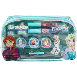 Disney Frozen Essential Makeup Bag - Girls' Makeup Set with Lip Gloss, Eyeshadow, Applicators, and Accessories