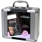 Bonvoyage Makeup Set - False Eyelashes + Eyeshadow Palette + Eyeliner + Eyelash Curler + Makeup Brushes