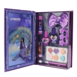 Disney Wish Book Tin - Girls' Makeup Set with Lipsticks, Bright Eyeshadows, Nail Polish, and Beauty Accessories