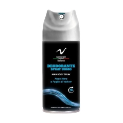 Black Pepper and Vetiver Leaves - Men's Deodorant Spray 150 ml