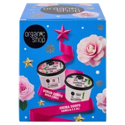 Rose and Camellia Beauty Ritual Set - Rose & Salt Body Scrub 250 ml + Camellia & 5 Oils Body Cream 250 ml