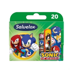 Sonic - 20 Waterproof Children's Plasters with Soft Adhesive for Sensitive Skin