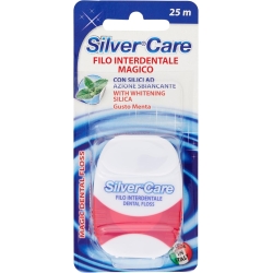 Silver Care - Expandable Magic Dental Floss with Whitening Action for Deep Cleaning 25 m