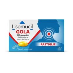 Lisomucil Gola Lemon & Honey - 16 Sore Throat Lozenges