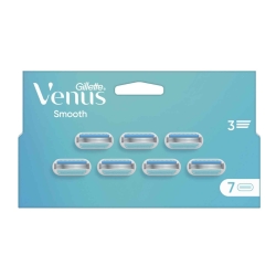GILLETTE Venus Smooth - 3-Blade Razor - Pack of 7 Refills