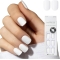 imPRESS Color 'Frosting' - 30 Gel Effect False Nails for Reconstruction