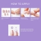 imPRESS Color 'Frosting' - 30 Gel Effect False Nails for Reconstruction