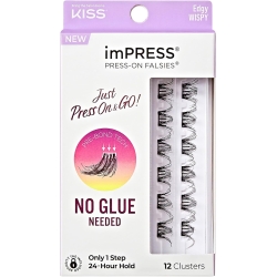 imPRESS Just Press On&Go - 12 False Eyelashes - Edgy Wispy