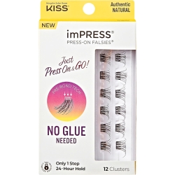 imPRESS Just Press On&Go - 12 False Eyelashes - Authentic Natural