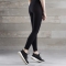 Solidea Silver Wave Long - Women's Micromassage Leggings with Graduated Compression, Size M/L, Black